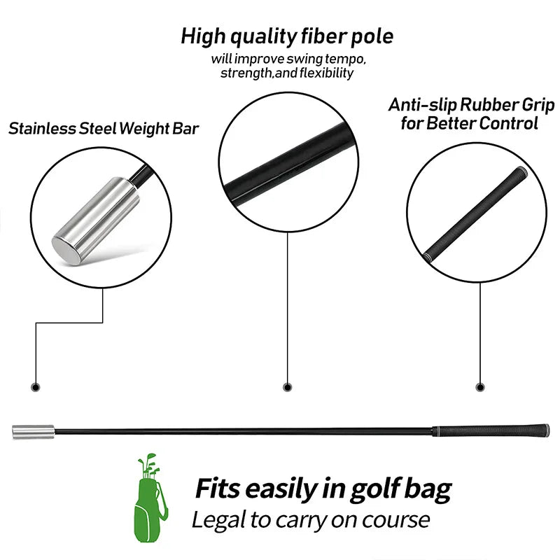 Golf Strength Swing Trainer Metal Practice Device Accessories TA032